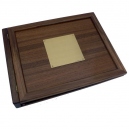 Teak Log Cover, Blank Plate