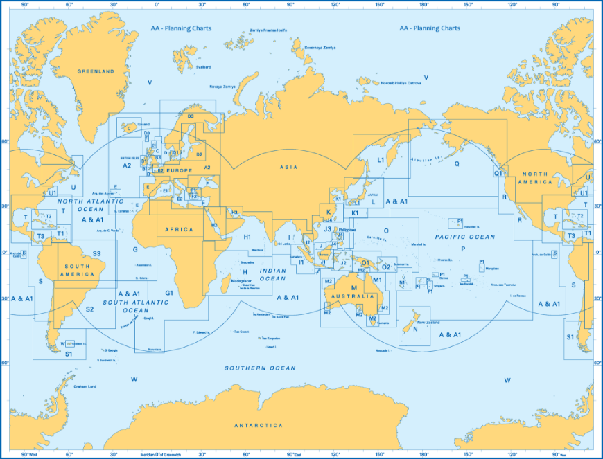 Admiralty Chart List