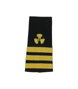 Shoulder Boards, 1/Engr. (Propeller & 3 stripes) (2/pk) (Soft)