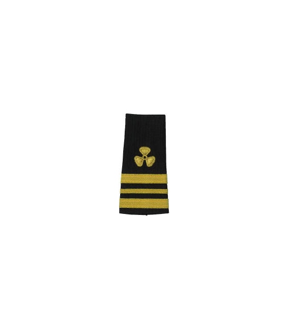 Shoulder Boards, 2/Engr. (Propeller w/ 1 thin stripe between 2 thick stripes) (2/pk) (Soft)