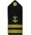 Shoulder Boards, 2/Mate (Anchor & 2 stripes) (2/pk) (Hard)