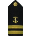 Shoulder Boards, 2/Mate (Anchor & 2 stripes) (2/pk) (Hard)