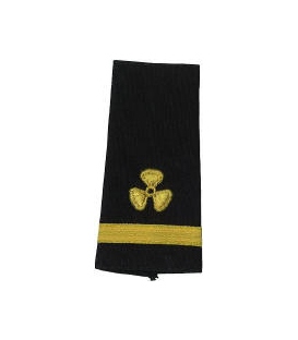 Shoulder Boards, 3/Engr. (Propeller & 1 stripe) (2/pk) (Soft)