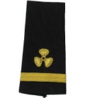 Shoulder Boards, 3/Engr. (Propeller & 1 stripe) (2/pk) (Soft)