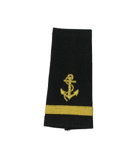 Shoulder Boards, 3/Mate (Anchor & 1 stripe) (2/pk) (Soft)