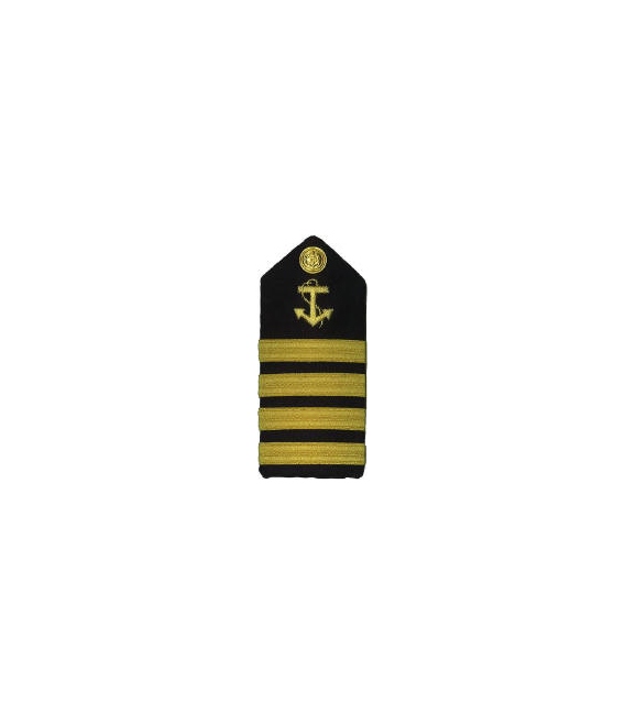 Shoulder Boards, Capt. (Anchor & 4 stripes) (2/pk) (Hard)