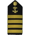 Shoulder Boards, Capt. (Anchor & 4 stripes) (2/pk) (Hard)