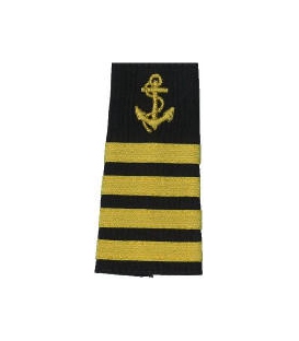 Shoulder Boards, Capt. (Anchor & 4 stripes) (2/pk) (Soft)