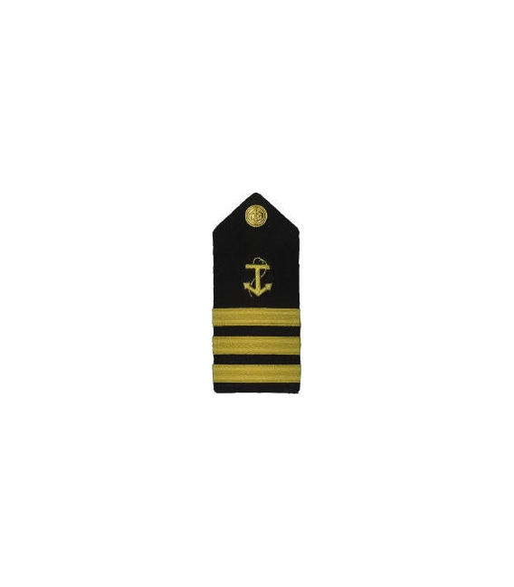Shoulder Boards, C/Mate (Anchor & 3 stripes) (2/pk) (Hard)