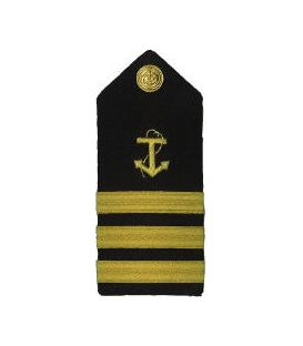 Shoulder Boards, C/Mate (Anchor & 3 stripes) (2/pk) (Hard)