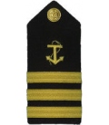 Shoulder Boards, C/Mate (Anchor & 3 stripes) (2/pk) (Hard)