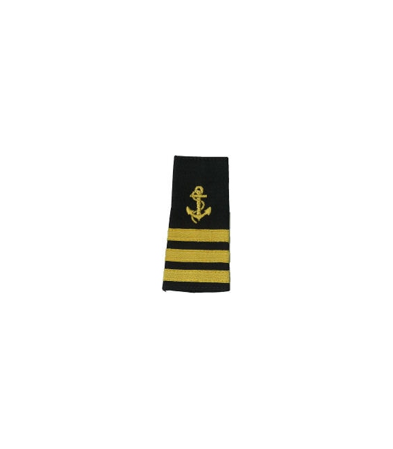 Shoulder Boards, C/Mate (Anchor & 3 stripes) (2/pk) (Soft)