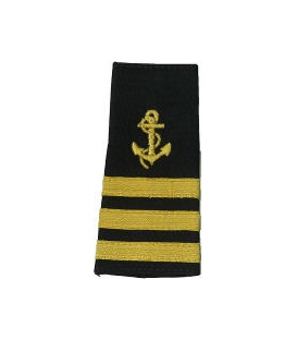 Shoulder Boards, C/Mate (Anchor & 3 stripes) (2/pk) (Soft)