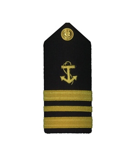 Shoulder Boards, Lt. Cmdr. (Anchor w/ 1 thin stripe between 2 thick stripes) (2/pk) (Hard)