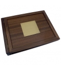 297 Teak Log Cover, Blank Plate