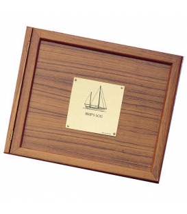 Teak Log Cover, Sailboat Plate