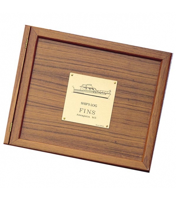 Teak Log Cover, Powerboat Plate