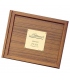 Teak Log Cover, Powerboat Plate