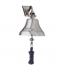 5" Nickel Bell w/Navy Blue Lanyard