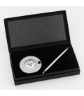 Nickel Clock Pen Stand