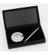 Nickel Clock Pen Stand