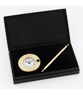 Brass Clock Pen Stand