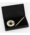 Brass Compass Chart Weight & Pen Set