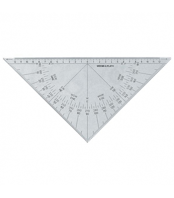 Protractor Triangle Black Markings-For NavPak