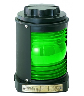 Single Lens Navigation Light - Green Side Light 1127 (Black Plastic)