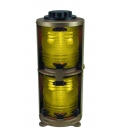 Double Lens Navigation Light 1166 - Yellow Towing Light (Heavy Duty Cast Bronze)