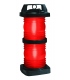 Double Lens Navigation Light - Red All-Round Navigation Light 1368 (Black Plastic)