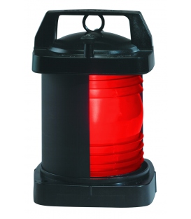 Single Lens Navigation Light - Red Side Light 1372 (Black Plastic)