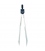 Weems & Plath 1043 7" Matte Nickel Straight Pattern Divider