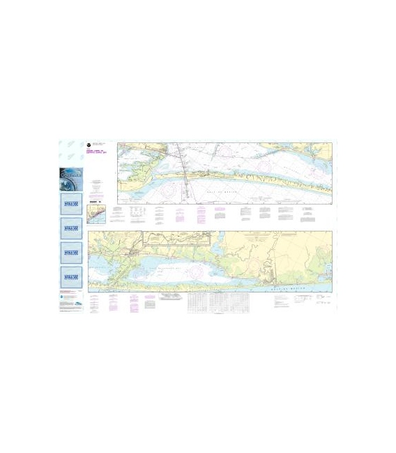 NOAA Chart 11319 Intracoastal Waterway Cedar Lakes to Espiritu Santo Bay