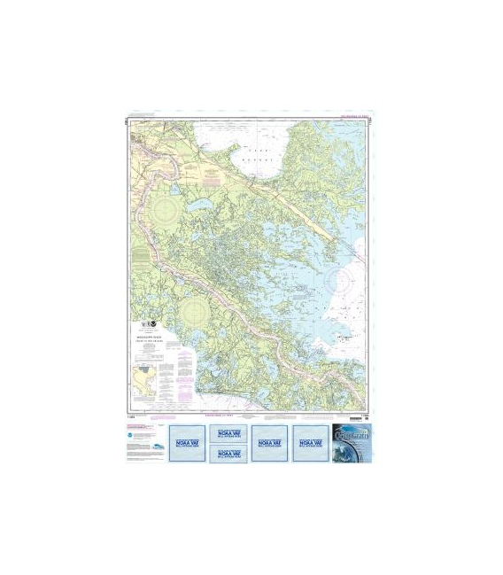 NOAA Chart 11364 Mississippi River-Venice to New Orleans