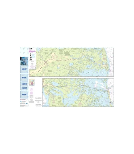 NOAA Chart 11365 Barataria and Bayou Lafourche Waterways Intracoastal Waterway to Gulf of Mexico
