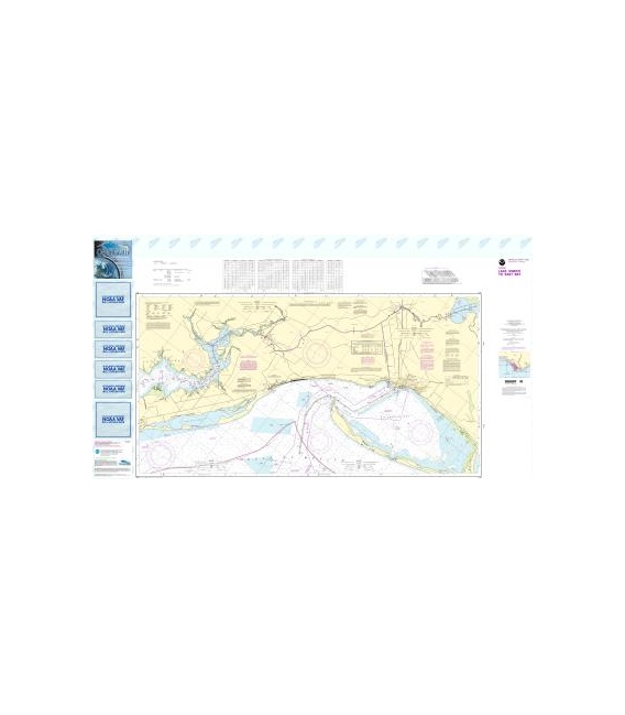 NOAA Chart 11393 Intracoastal Waterway Lake Wimico to East Bay