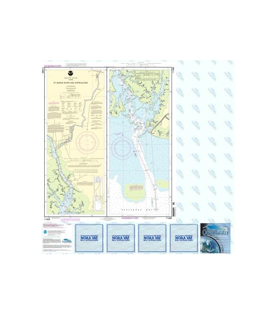 NOAA Chart 11406 St.Marks River and approaches