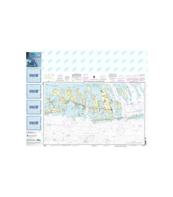 NOAA Chart 11445 Intracoastal Waterway Bahia Honda Key to Sugarloaf Key