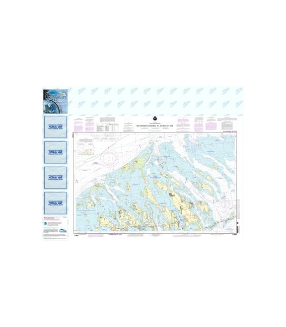 NOAA Chart 11448 Intracoastal Waterway Big Spanish Channel to Johnston Key