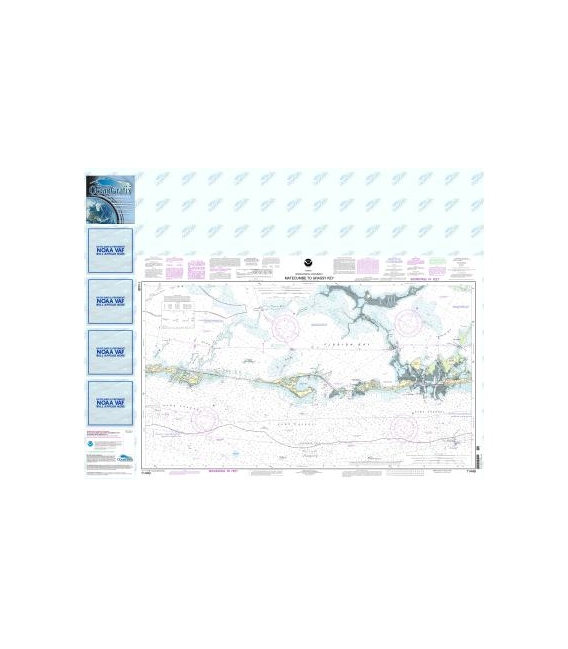 NOAA Chart 11449 Intracoastal Waterway Matecumbe to Grassy Key