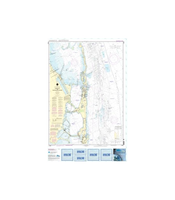 NOAA Chart 11463 Intracoastal Waterway Sands Key to Blackwater Sound