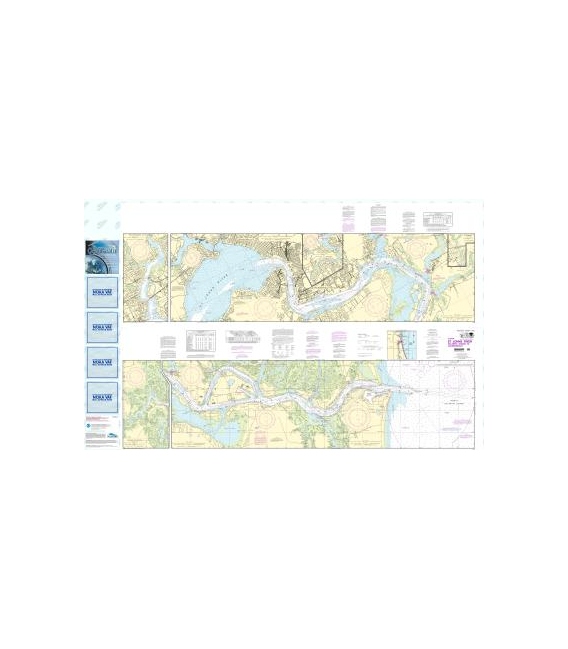 NOAA Chart 11491 St. Johns River - Atlantic Ocean to Jacksonville
