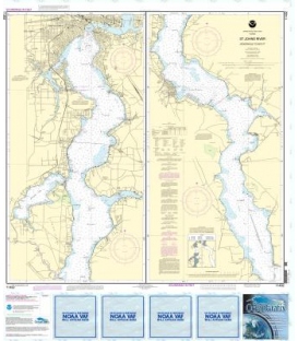 NOAA Chart 11492 St. Johns River Jacksonville to Racy Point