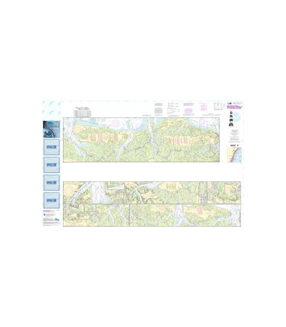 NOAA Chart 11507 Intracoastal Waterway Beafort River to St. Simons Sound