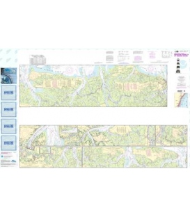 NOAA Chart 11507 Intracoastal Waterway Beafort River to St. Simons Sound