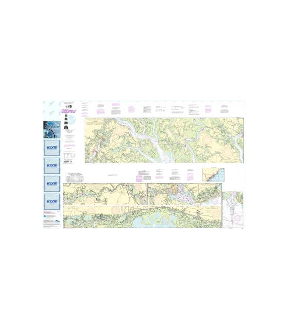 NOAA Chart 11518 Intracoastal Waterway Casino Creek to Beafort River