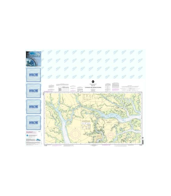 NOAA Chart 11519 Parts of Coosaw and Broad Rivers