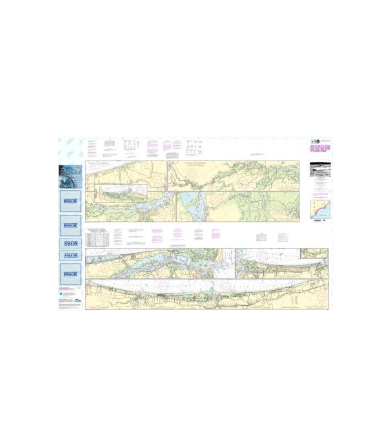 NOAA Chart 11534 Intracoastal Waterway Myrtle Grove Sound and Cape Fear River to Casino Creek