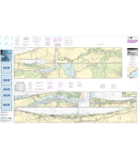 NOAA Chart 11534 Intracoastal Waterway Myrtle Grove Sound and Cape Fear River to Casino Creek